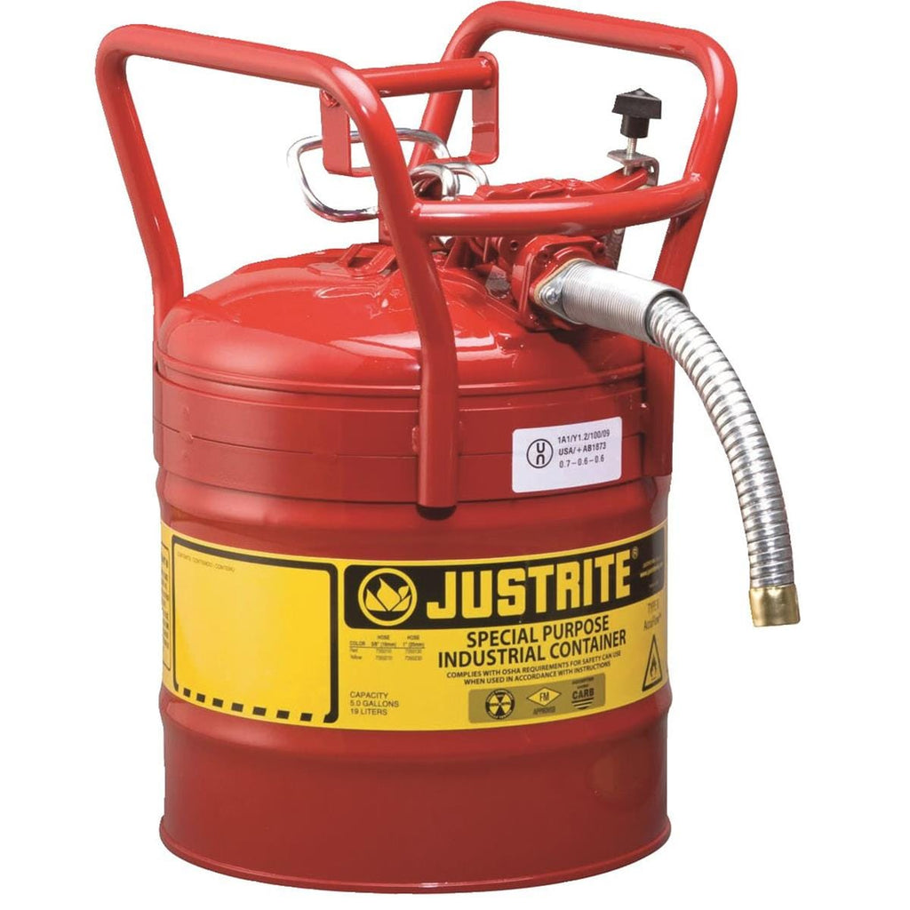 Justrite Type II AccuFlow™ DOT Transport Safety Can
