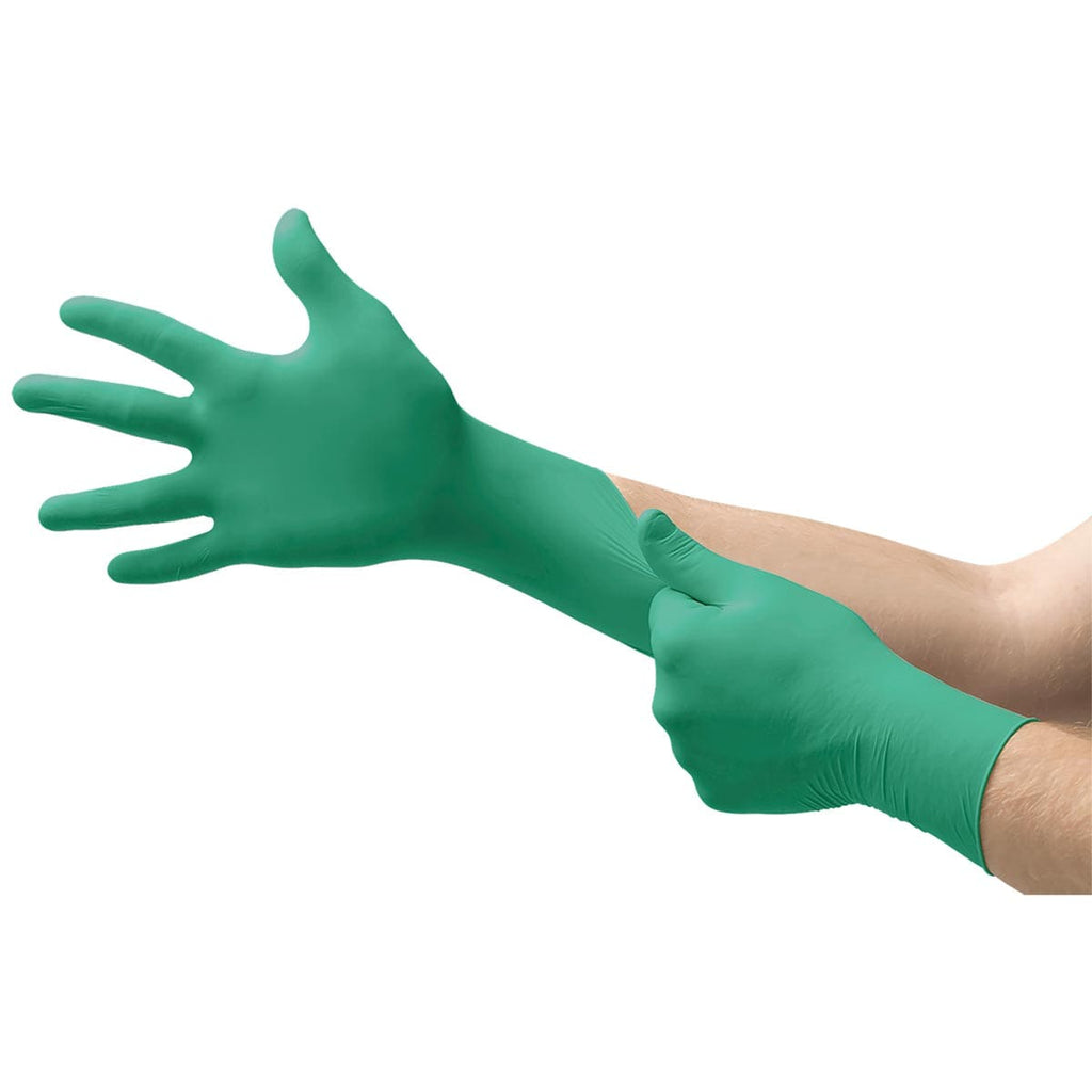 Ansell TouchNTuff 92-500 Powdered Nitrile Disposable Gloves, 100pk