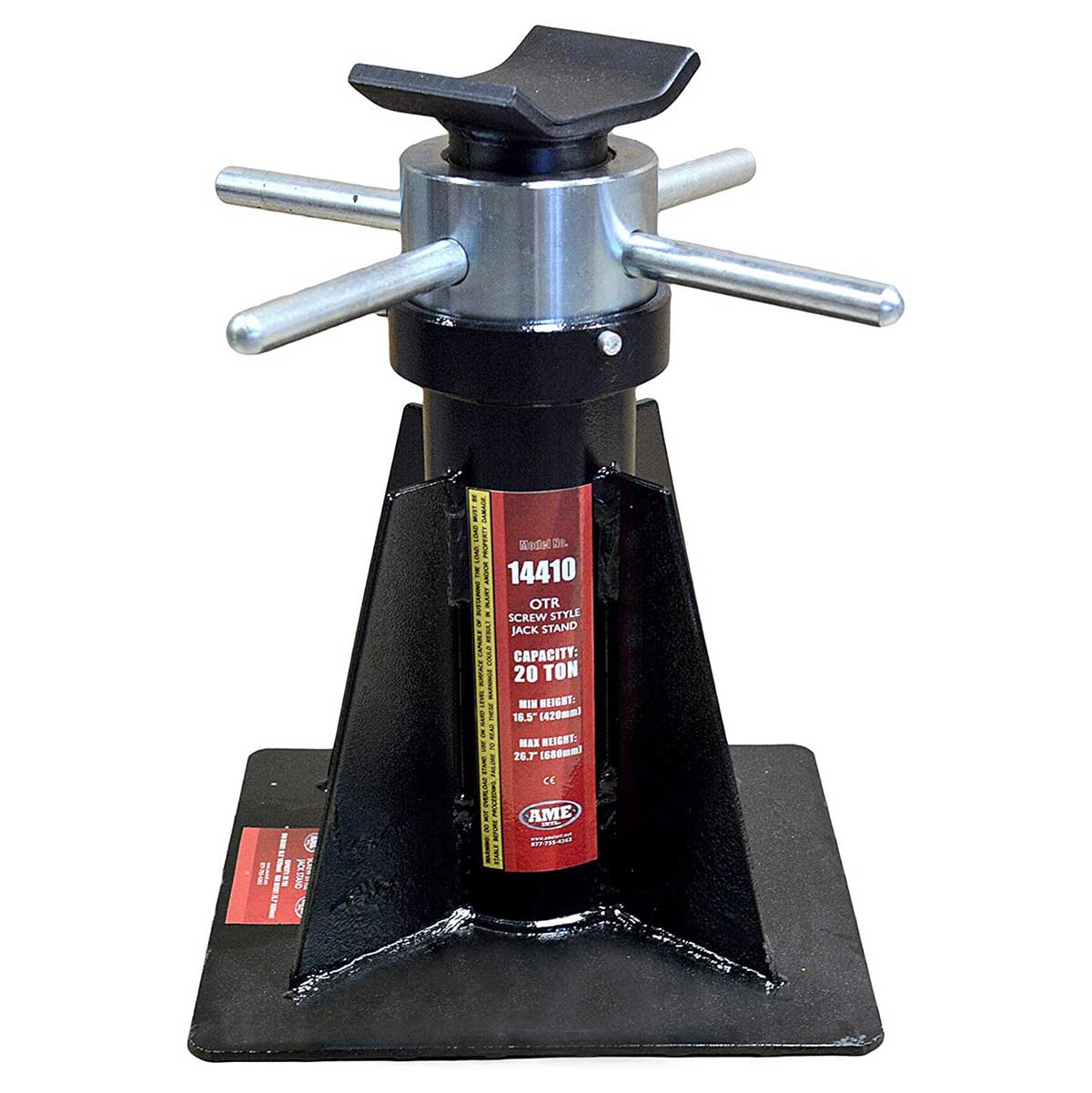 16.54" to 26.77" AME 20 Ton Locking Jack Stand