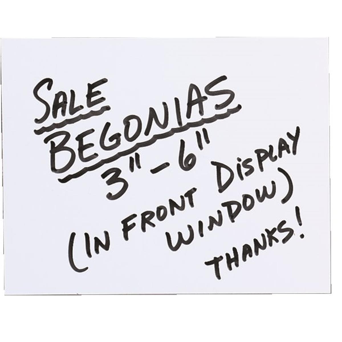 Colmet Waterproof Vinyl Sign Cards, 25 PK