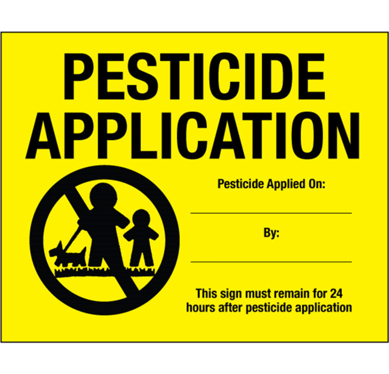 Gemplers State Specific Lawn Pesticide Application Signs | 25 Pack