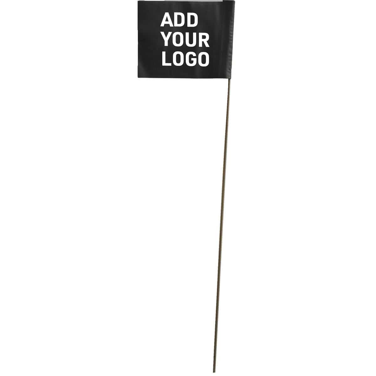 Custom Printed 2.5” x 3.5” Marking Flags with 21" Wire Stake | 1,000 Pack