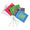 Custom Printed 2.5” x 3.5” Marking Flags with 11.5" Wire Stake | 1,000 Pack