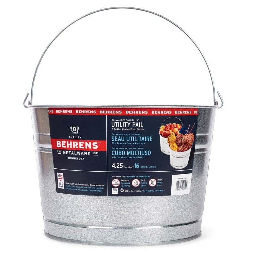 4.25 gal. Galvanized Steel Pails