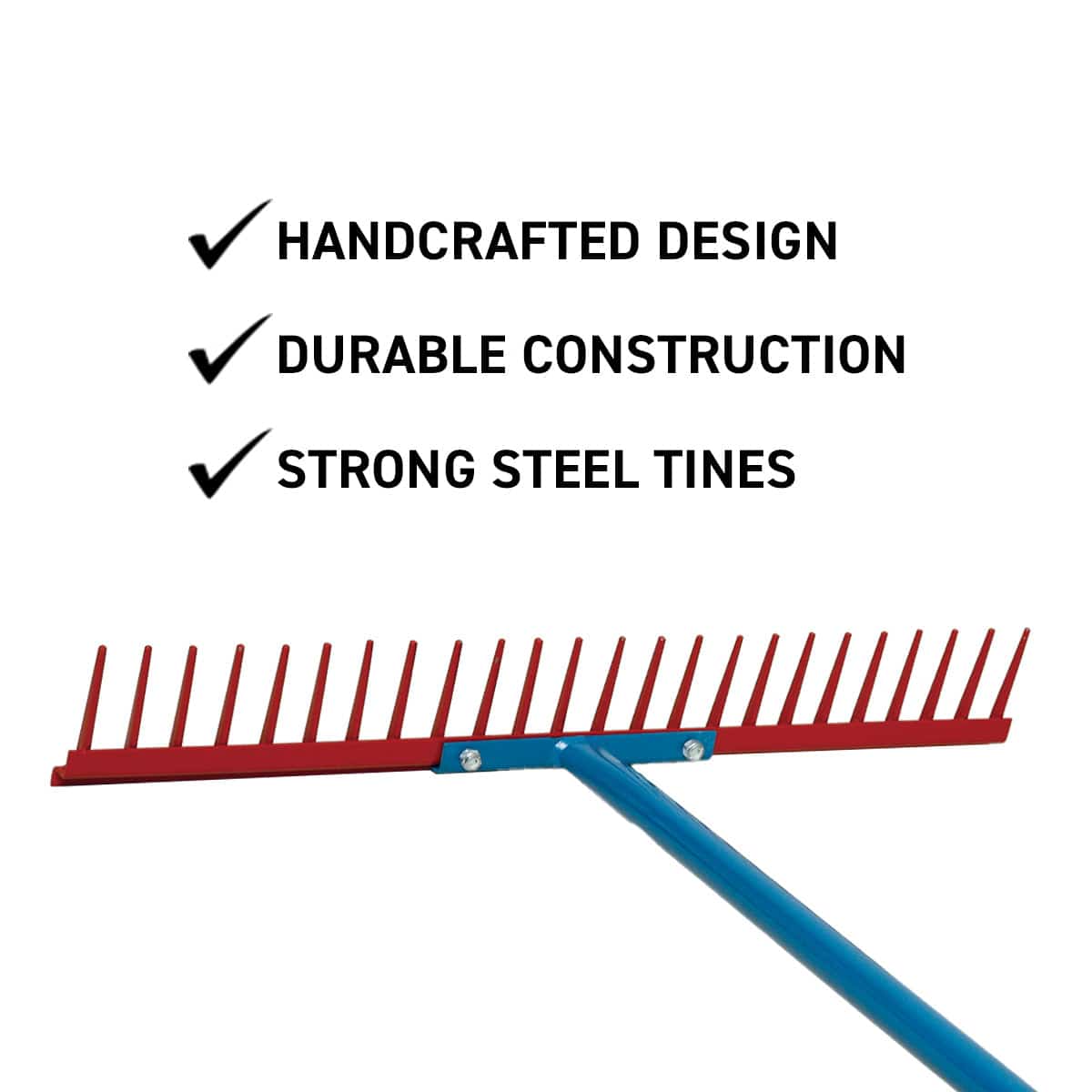 THE KING OF SPADES Handcrafted Steel Rake