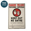 Gemplers WPS Bilingual Warning Sign with Application Data