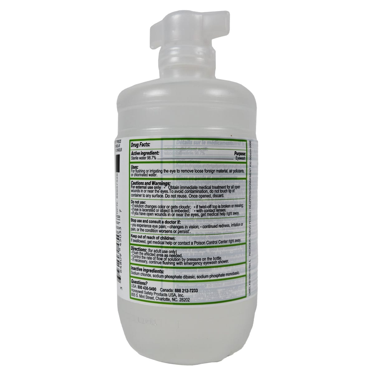 Honeywell Eyesaline Eyewash Solution Bottle