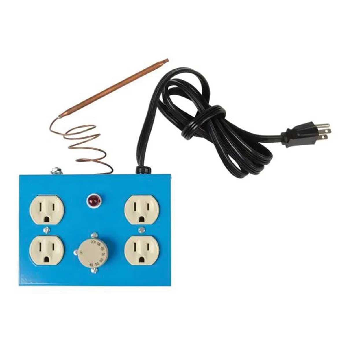 Four-Outlet Thermostat for Plant Propagation Mats