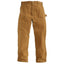 Brown Carhartt B01 Loose Fit Firm Duck Double-Front Utility Work Pant