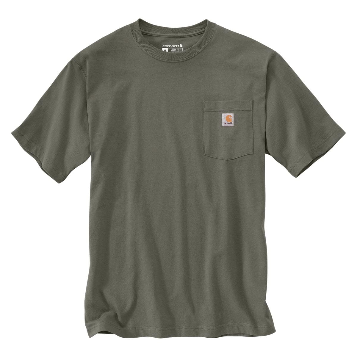 Dusty Olive Carhartt K87 Loose Fit Pocket T-Shirt | Sizes S-2XL Reg