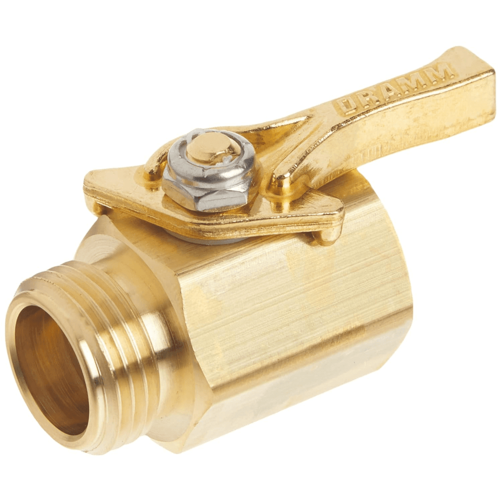 DRAMM Commercial-Grade Rain Wand 30"L, With Brass Shut Off Valve