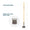 Gemplers Steel Rake Hoe with Wood Handle