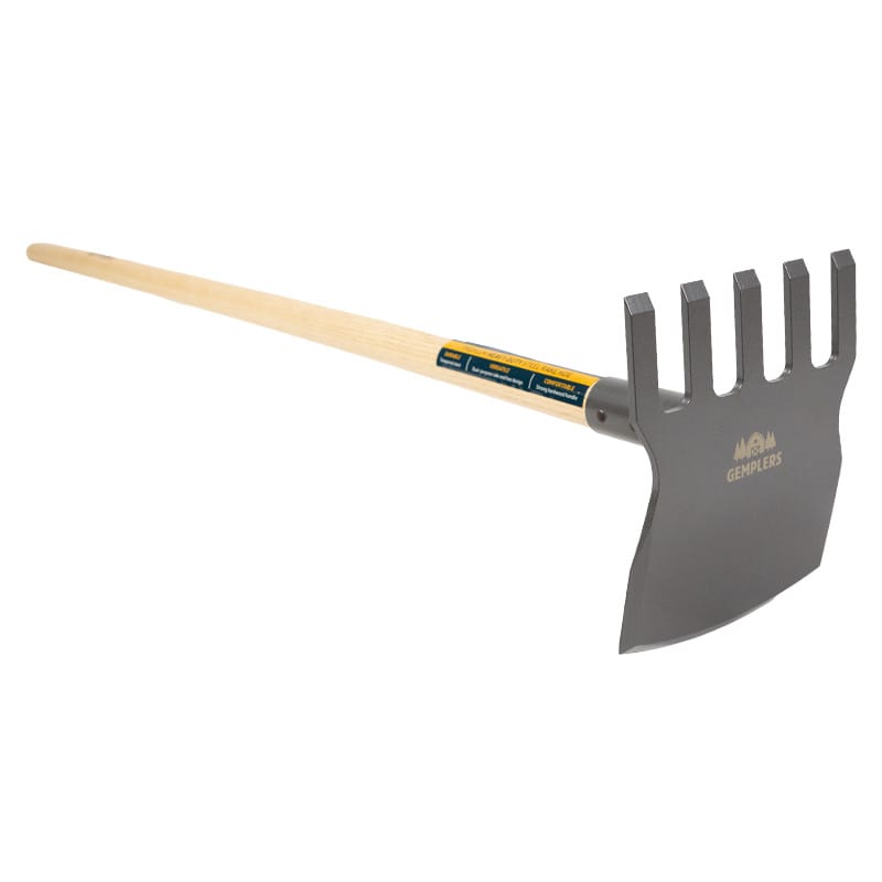 Gemplers Steel Rake Hoe with Wood Handle