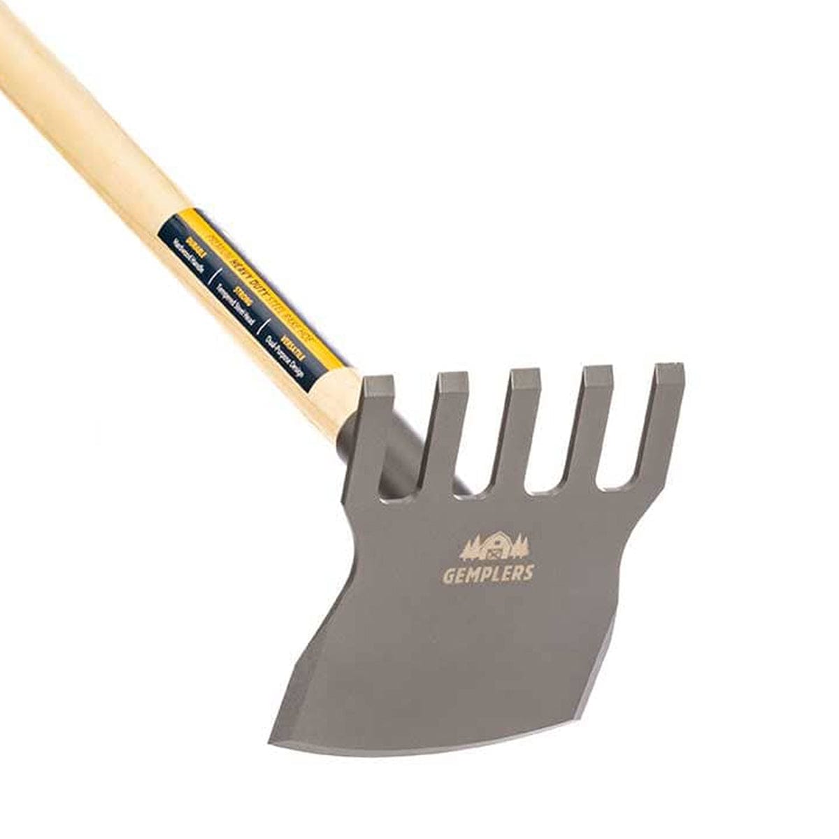 Gemplers Steel Rake Hoe with Wood Handle