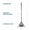 Gemplers 24-Tine Spring Brace Steel Leaf Rake with Fiberglass Handle