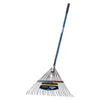 Gemplers 24-Tine Spring Brace Steel Leaf Rake with Fiberglass Handle