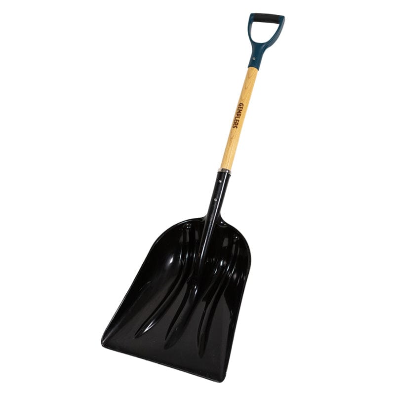 Gemplers Poly Scoop Shovel with Wood Handle