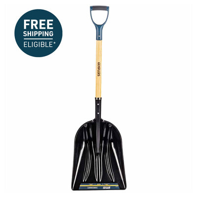 Gemplers Poly Scoop Shovel with Wood Handle