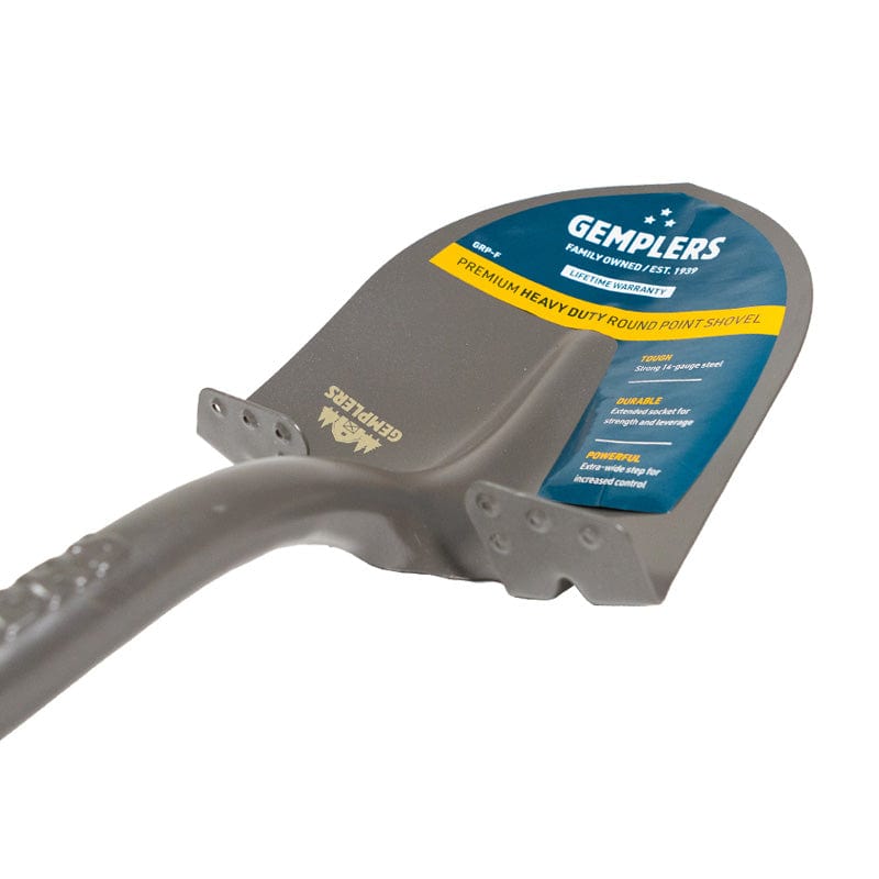 Gemplers Round Point Shovel with Fiberglass Handle