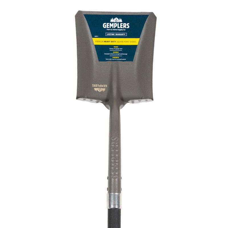 Gemplers Square Point Shovel with Fiberglass Handle