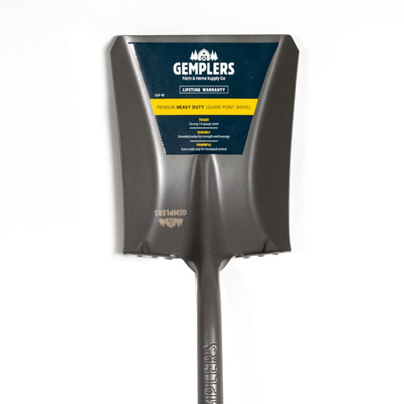 Gemplers Square Point Shovel with Wood Handle