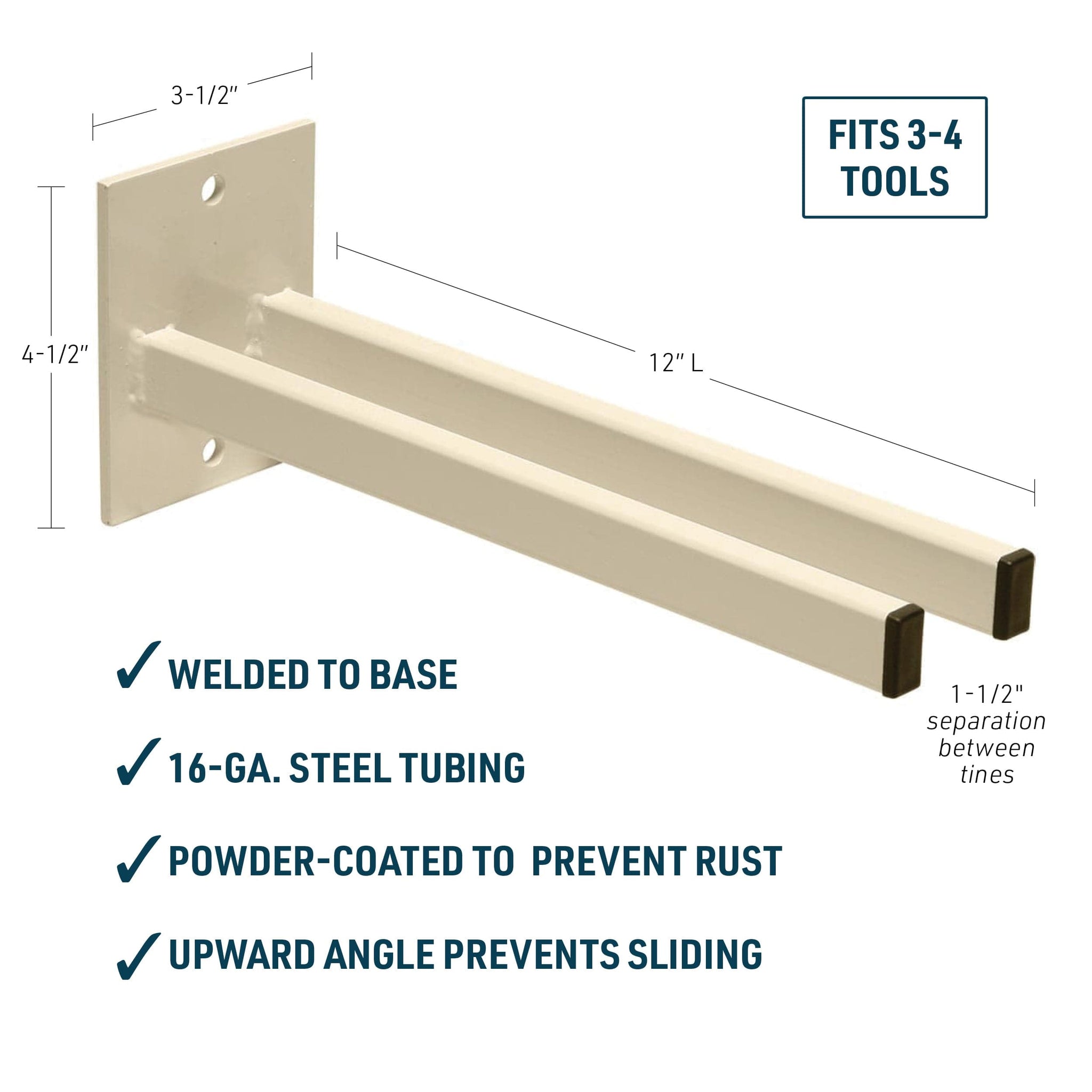 Gemplers Original Double Prong Tool Rack, 12" L