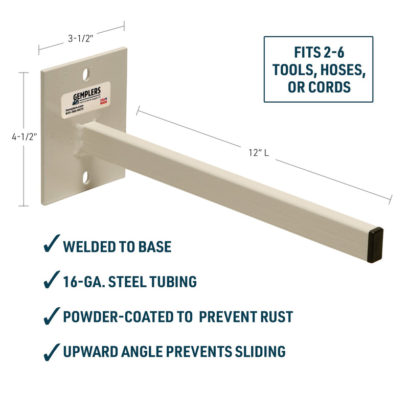 Gemplers Single Prong Tool Rack, 12" L