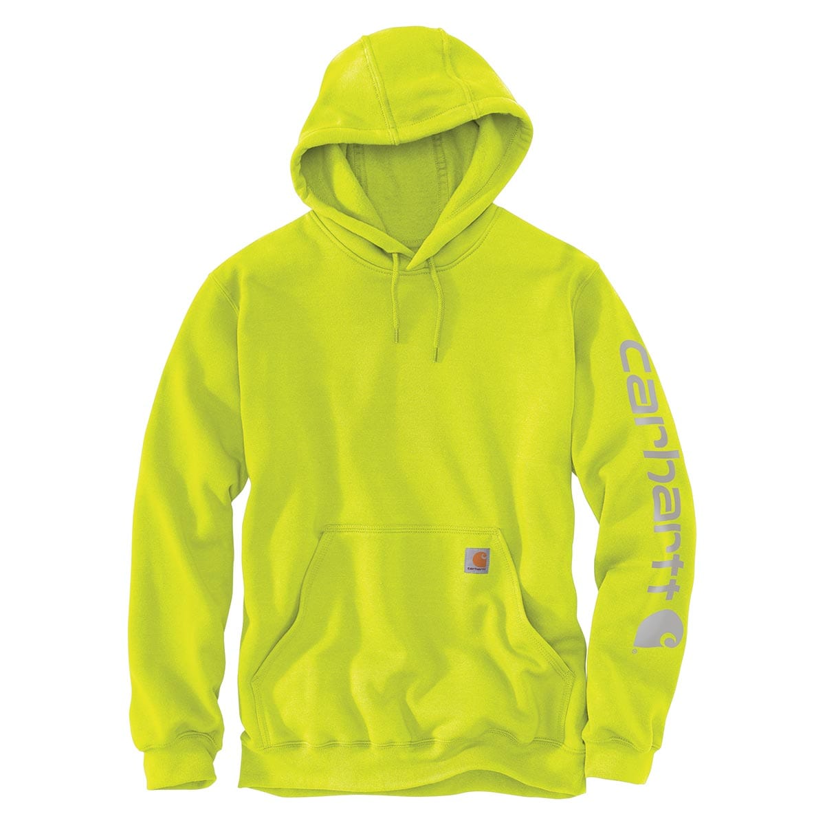 Brite Lime Carhartt Loose Fit Midweight Logo Sleeve Sweatshirt