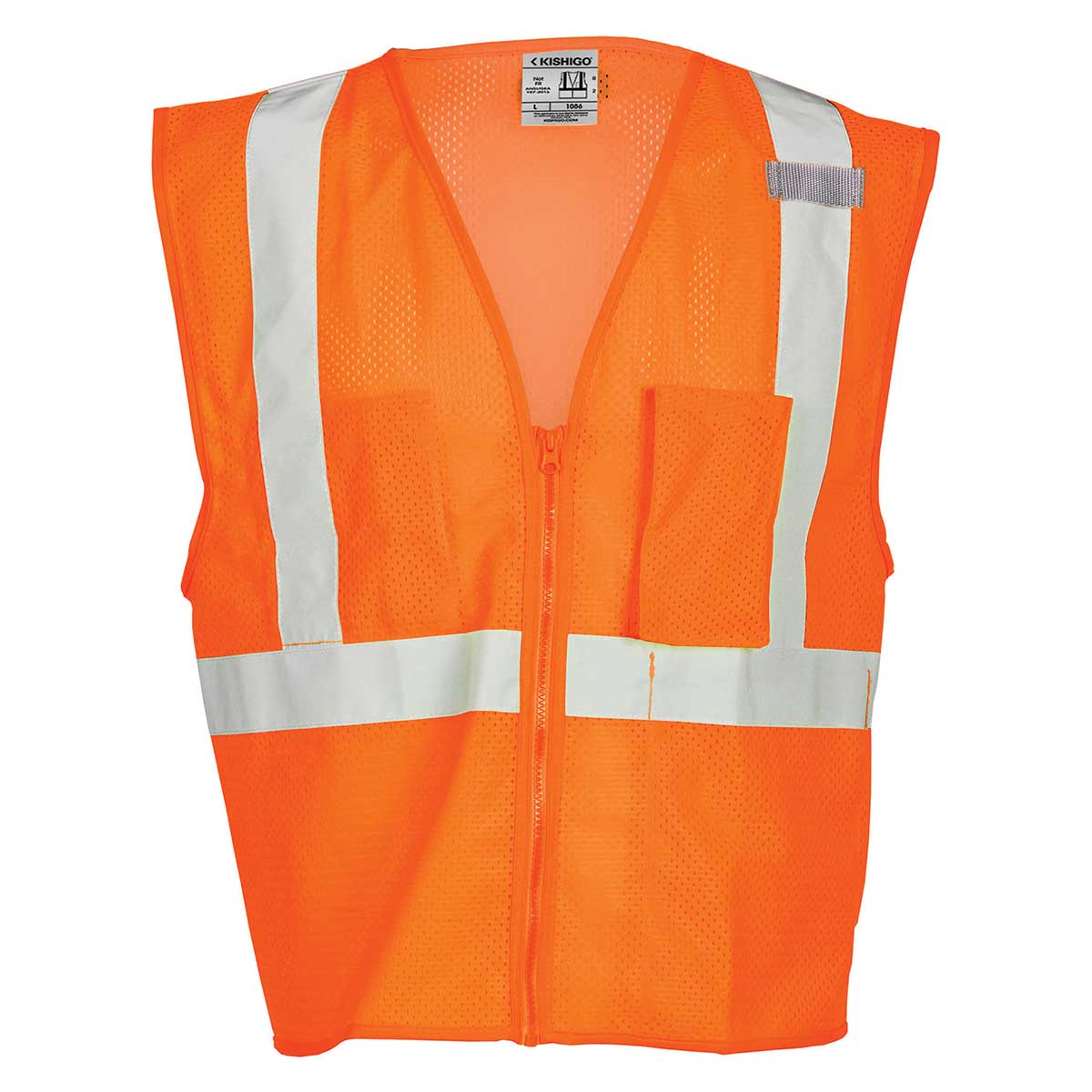 Kishigo ANSI Class 2 Ulta-Cool Mesh 3-Pocket Hi-Vis Safety Vest