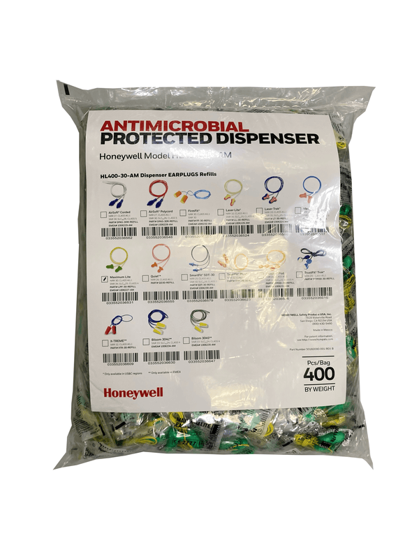 Honeywell Howard Leight MAXIMUM Earplugs Bulk Refill Bag, 200 pairs