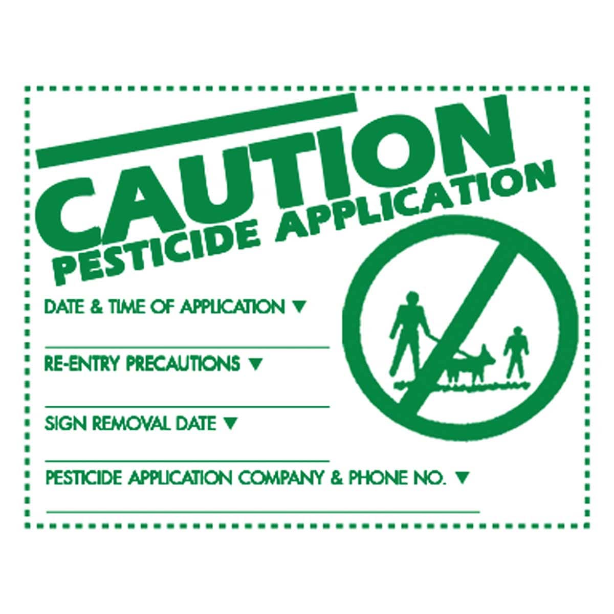Gemplers State Specific Lawn Pesticide Application Signs & Stakes | 25 Pack