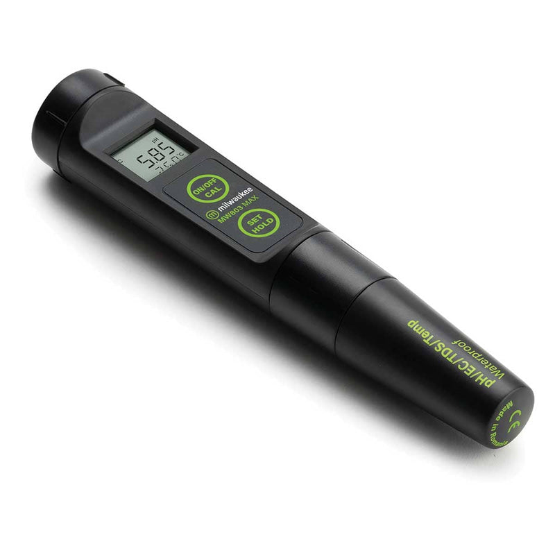 Milwaukee MW803 MAX Waterproof Low Range 4-in-1 pH/EC/TDS/Temperature Tester