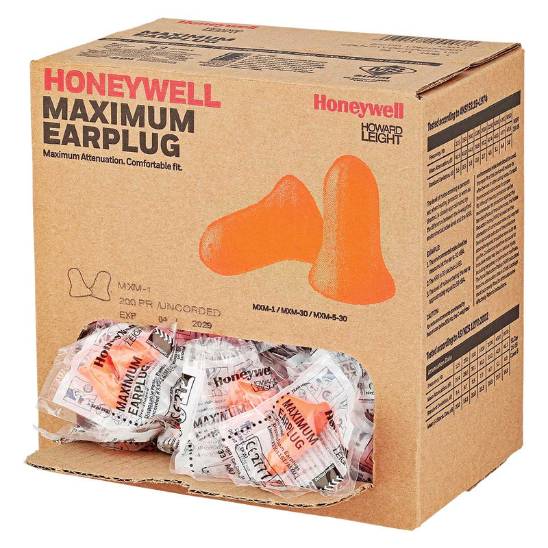 Honeywell Howard Leight MAXIMUM Disposable Foam Earplugs