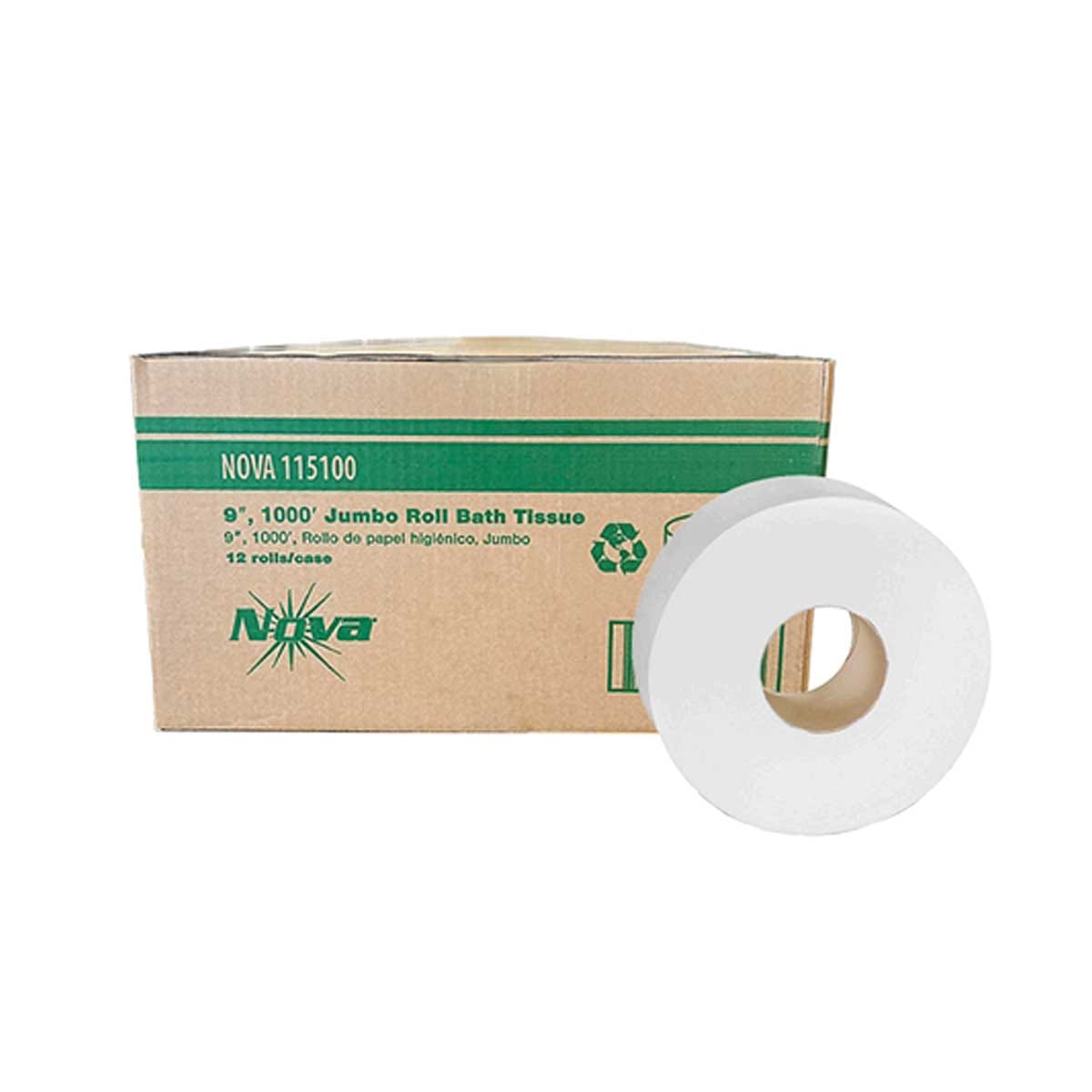 Nova Jumbo Roll Toilet Paper | 12 Rolls