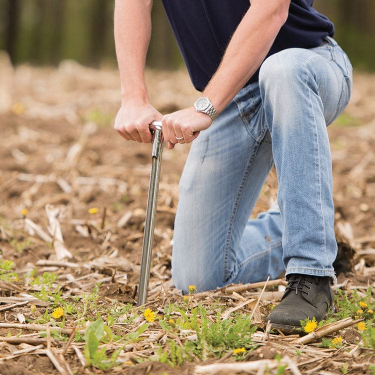 Oakfield Apparatus 19"L Soil Sampler In Use+++Oakfield Apparatus 19"L Soil Sampler In Use