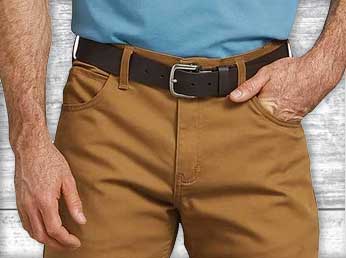 Brown work pants