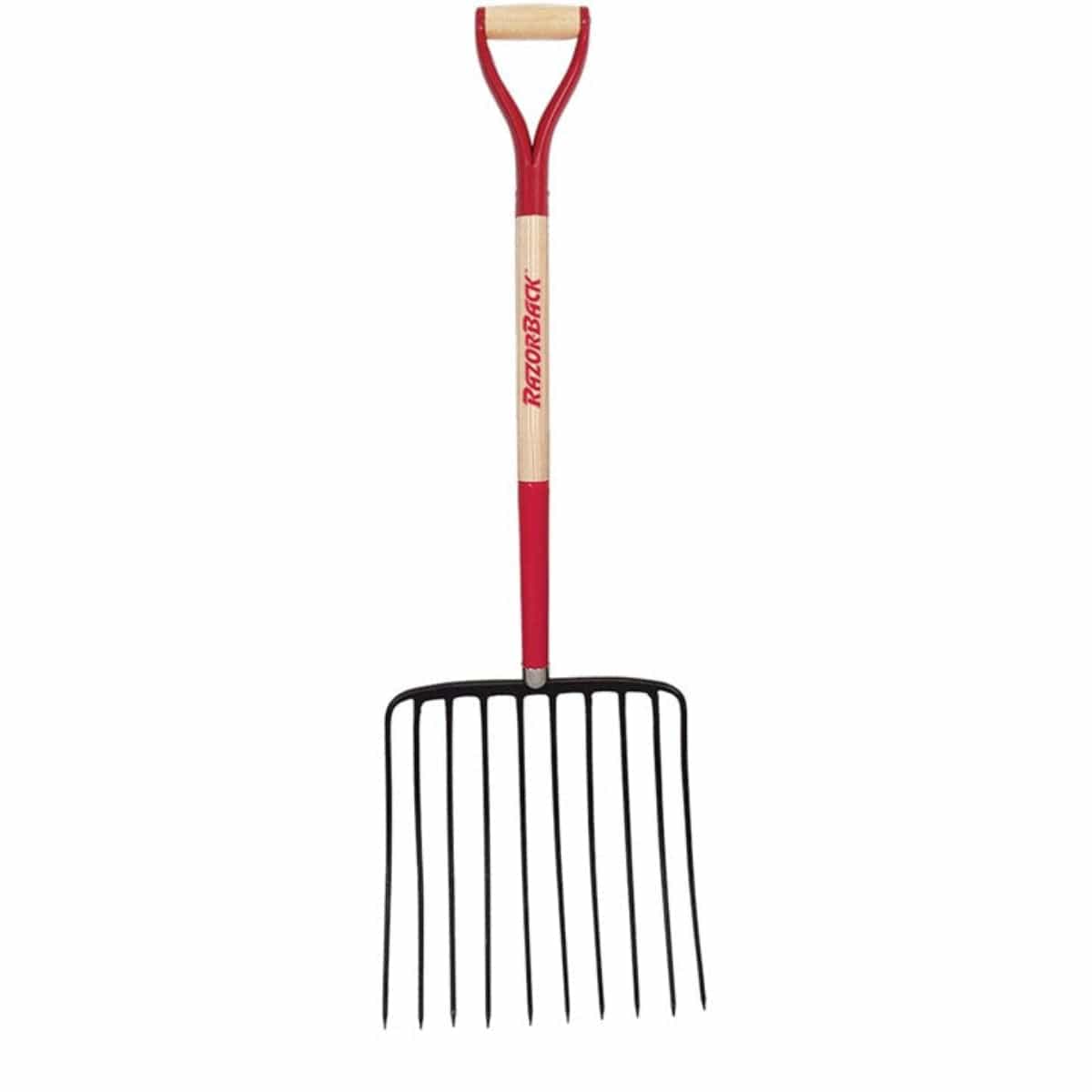 Razor-Back 10 Tine Ensilage Fork | 30 in. Wood Handle