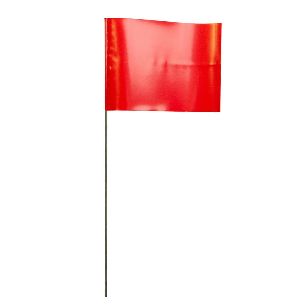 Blackburn 4" x 5" Plain High Gloss Poly Marking Flag | 100 Pack