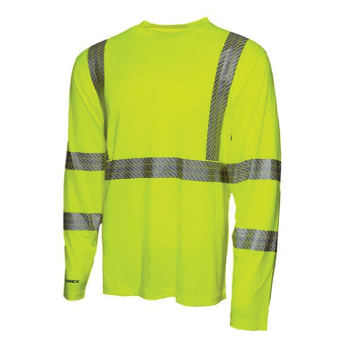 Brite Lime Pyramex ANSI Class 3 Hi-Vis Long Sleeve UPF T-Shirt