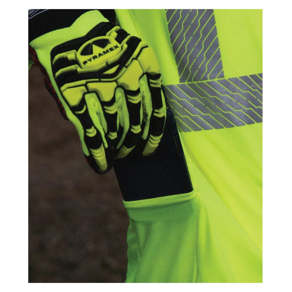 Pyramex ANSI Class 3 Hi-Vis Long Sleeve UPF T-Shirt