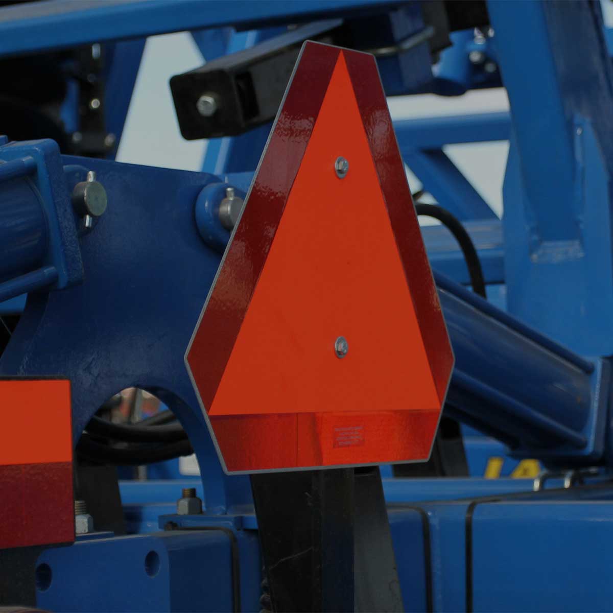 TRIAD PRODUCTS Traditional, Metal-Backed SMV Sign In Use+++TRIAD PRODUCTS Traditional, Metal-Backed SMV Sign In Use