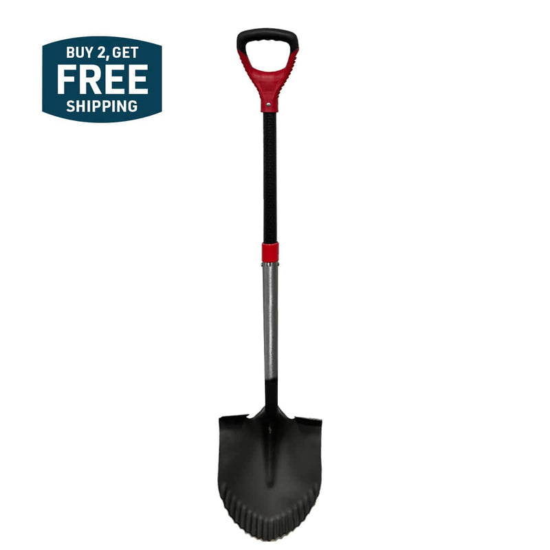 Gemplers Sawtooth Round Point Shovel with D-Grip