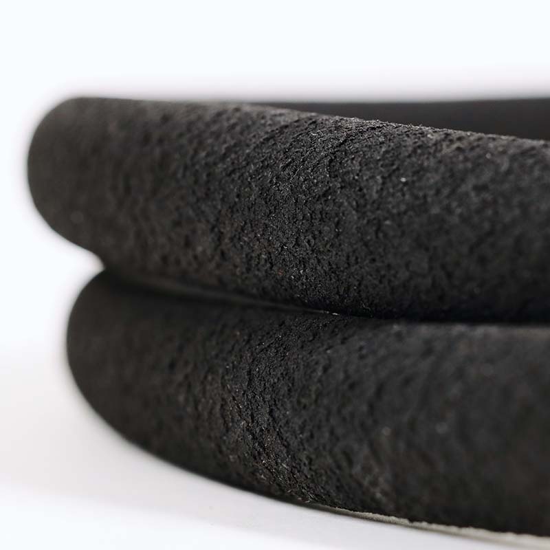 Black soaker hose ring crafted 6.5'L.