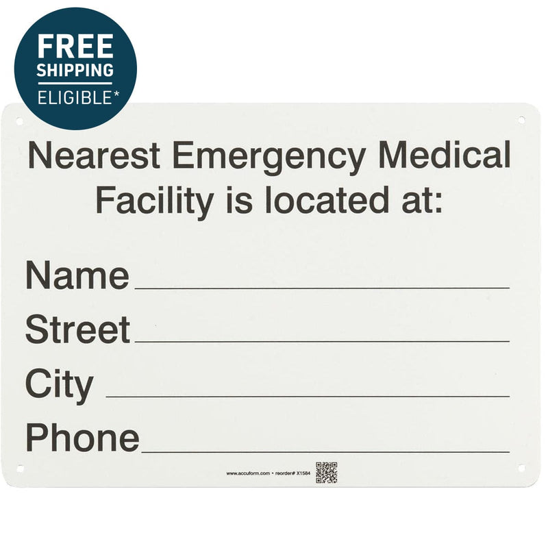 Gemplers Required Emergency Information Sign