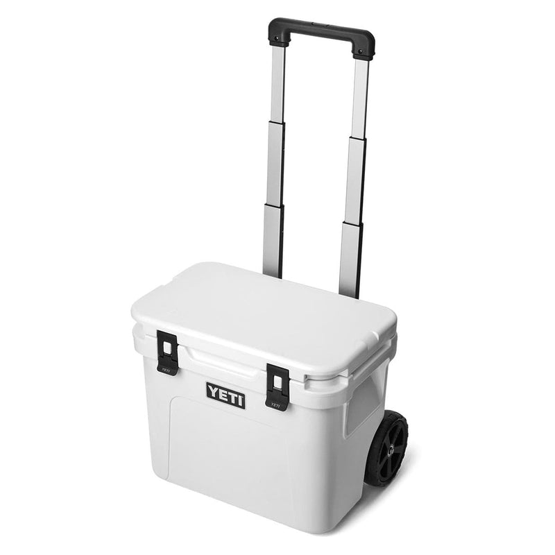 White YETI Roadie 32 Wheeled Cooler