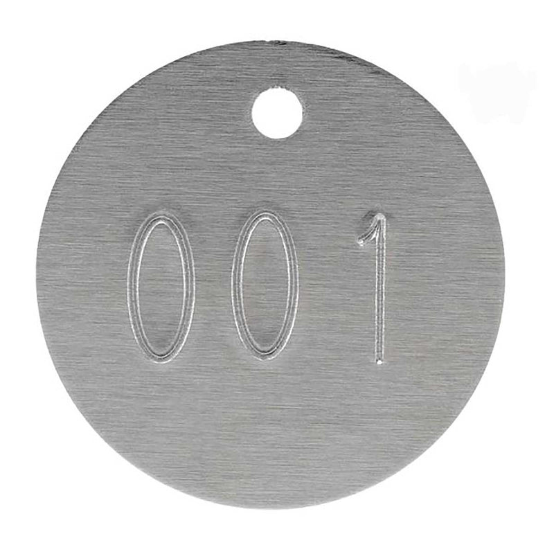 Round Numbered Aluminum Tree Tags