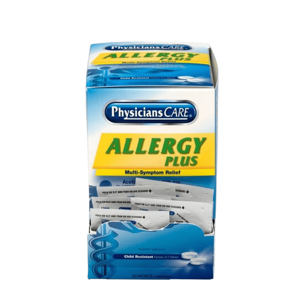 PhysiciansCare Allergy Plus Multi-Symptom Relief Tablets
