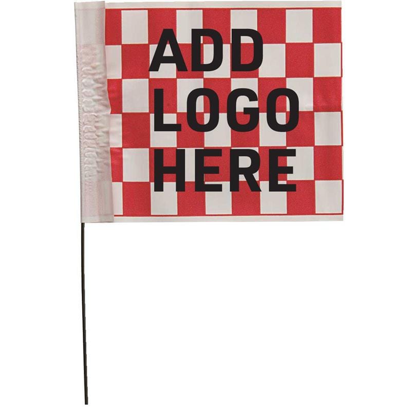 Custom 4" x 5" Patterned Vinyl Flags | 1,000 count