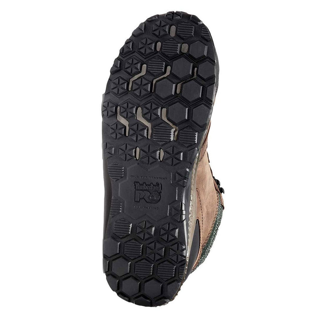 Sole of the green Timberland PRO Reaxion Composite Toe Boot