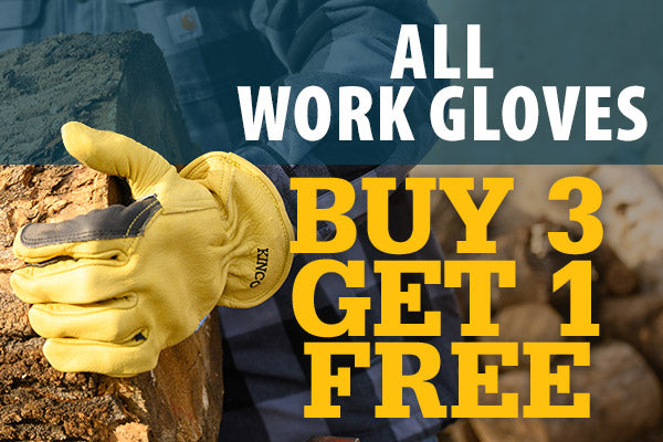 All Work Gloves Buy 3 get 1 Free